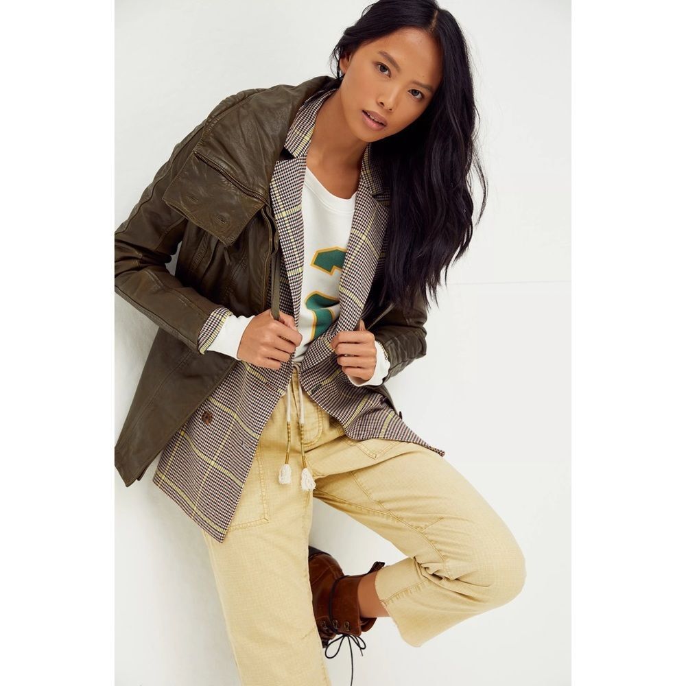Free People x Nicholas K Revised Brock Leather Jacket $798 Small